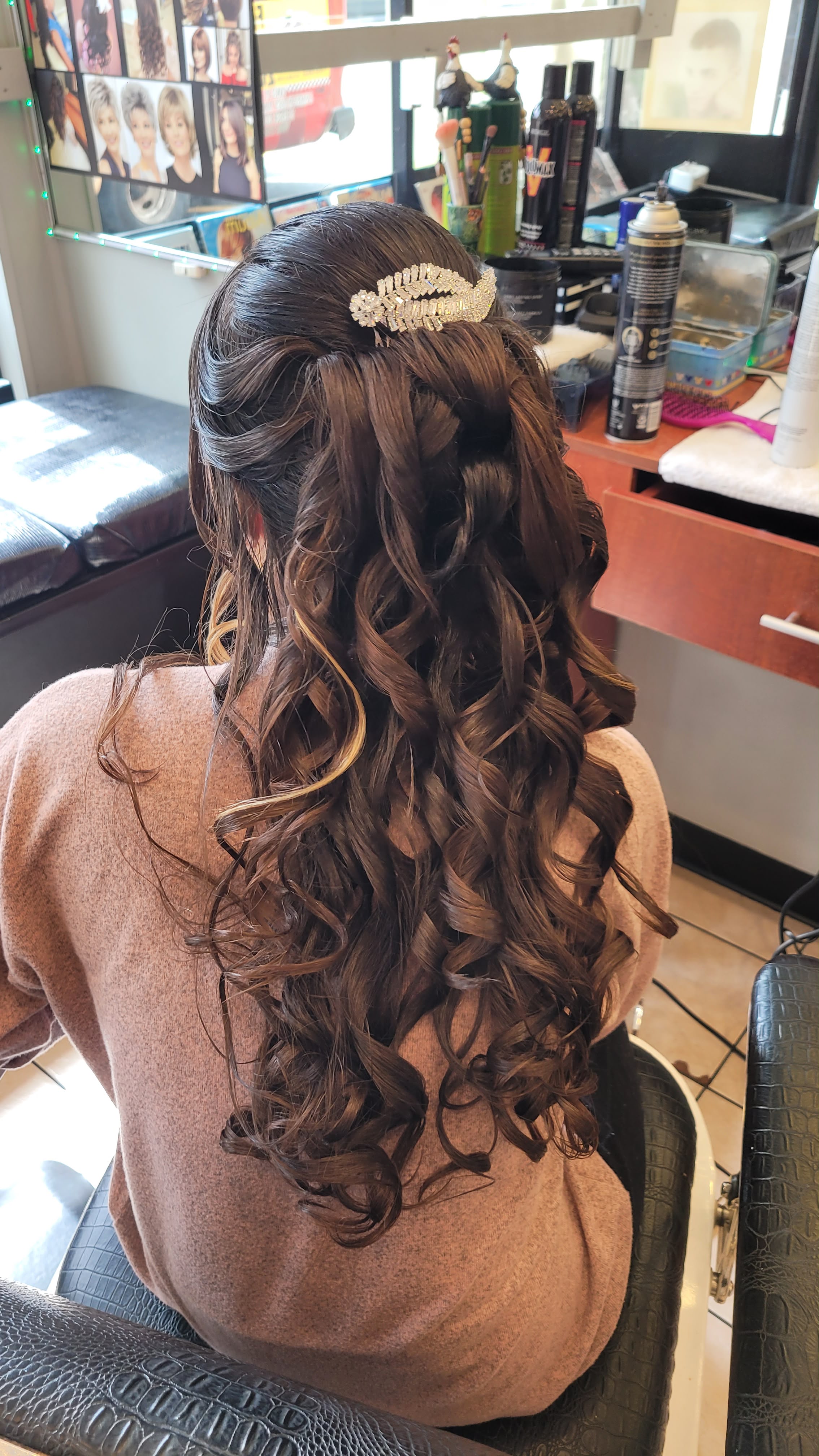 Formal hair updo