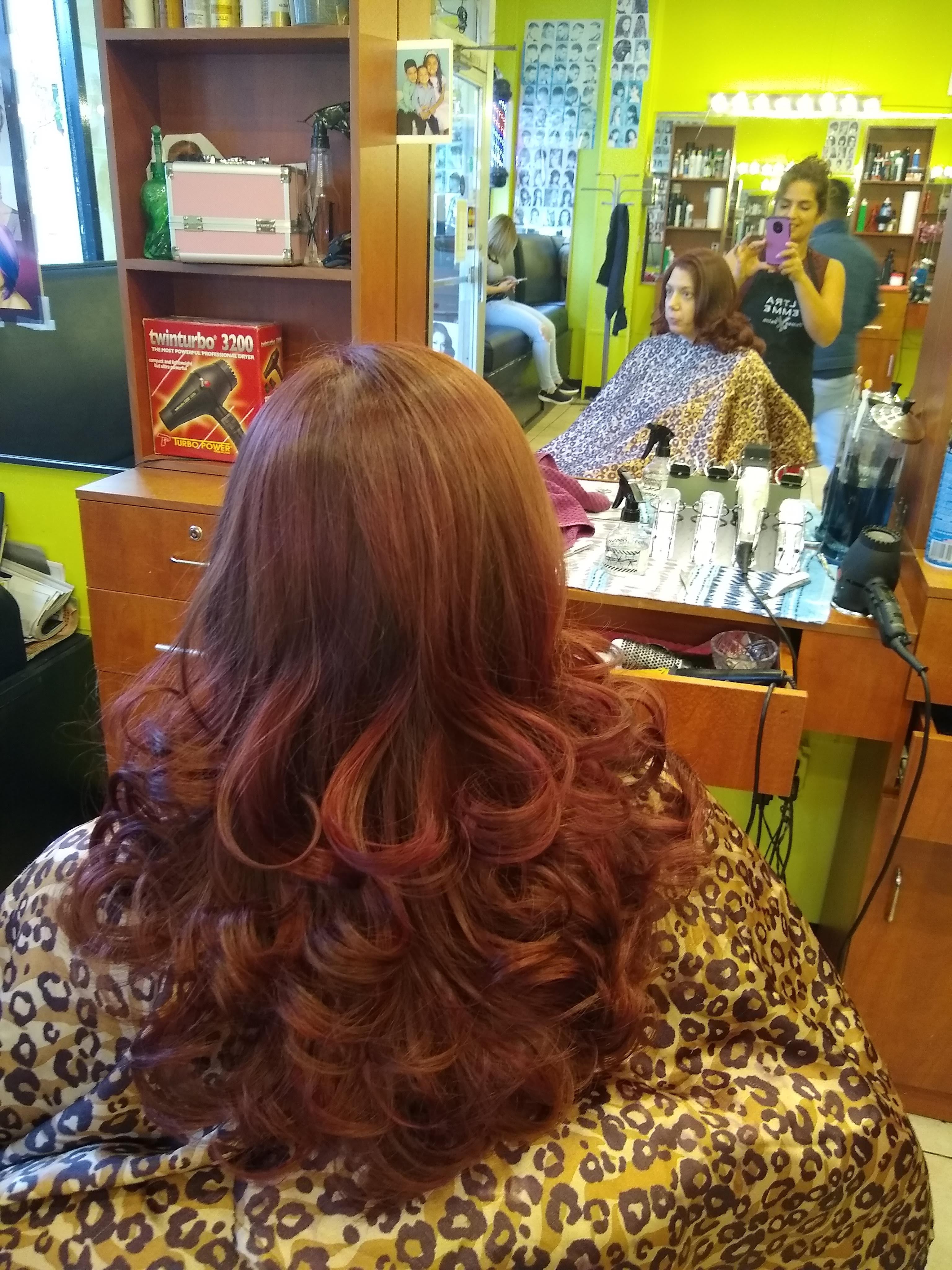 Single-process color and blowout